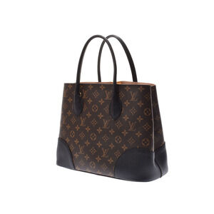 Louis Vuitton Black Bag Leather Brown Flandrin Monogram